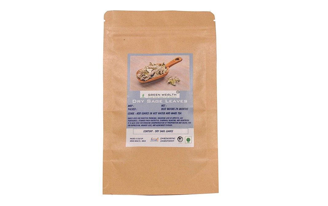 Green Wealth Dry Sage Leaves    Pack  200 grams